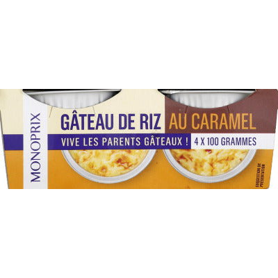 Monoprix Caramel Rice Cake 4X100G