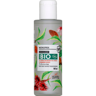 Monoprix Bio Dissolvant À L'Huile De Ricin 100Ml