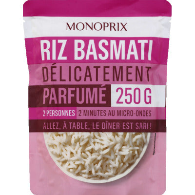 Monoprix Delicately Perfumed Basmati Rice 250G