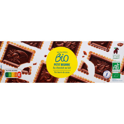 Monoprix Bio Petits beurre with milk chocolate 150g