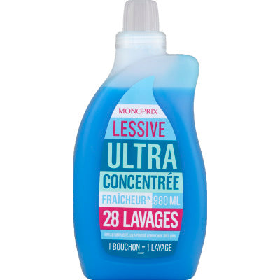 Monoprix Lessive Liquide Ultra Concentrée 980ml