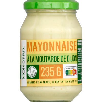 Monoprix Mayonnaise à la moutarde de Dijon 235g