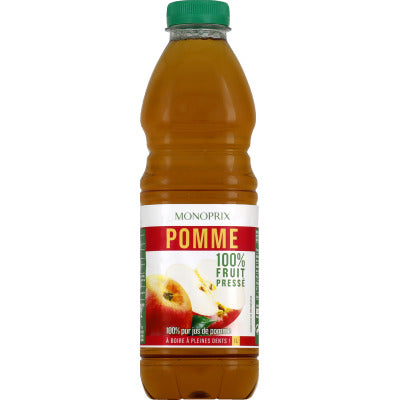 Monoprix 100% pressed fruit apple juice 1L