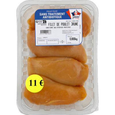 First Prize Certified Antibiotic-Free White Chicken Fillet 800G