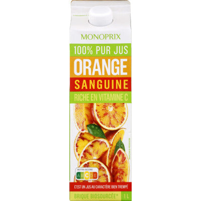 Monoprix Blood orange juice 100% pure juice 1L