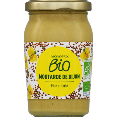 Monoprix Bio Organic Fine and Strong Dijon Mustard 210G