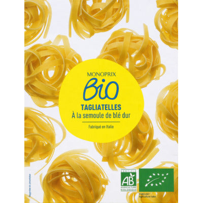 Monoprix Bio Tagliatelle à la Semoule de Blé Dur 500g