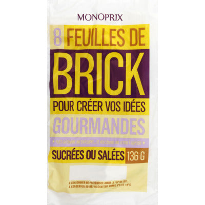 Monoprix Brick Sheets Sheets X8 136G