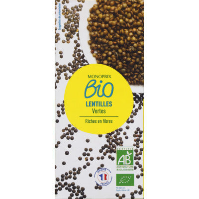 Monoprix Bio Lentilles vertes 500g