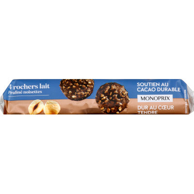 Monoprix Rochers lait praliné 140g