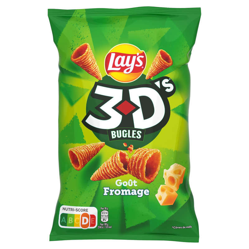 Lay's 3D's Bugles Biscuit Apéritif Goût Fromage 85g