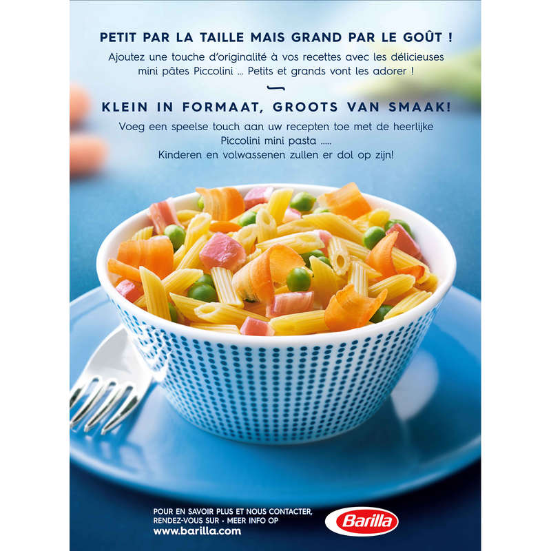 Barilla Piccolini Pâtes Mini Penne 500g