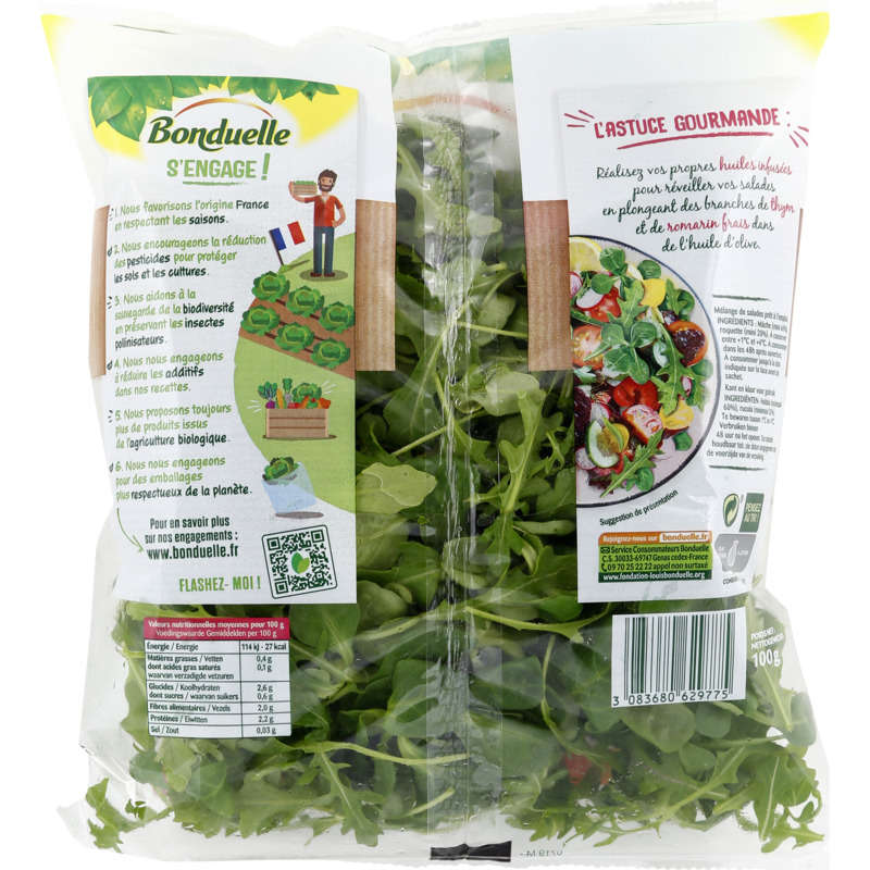 Bonduelle Mâche & Roquette Sachet De 100G