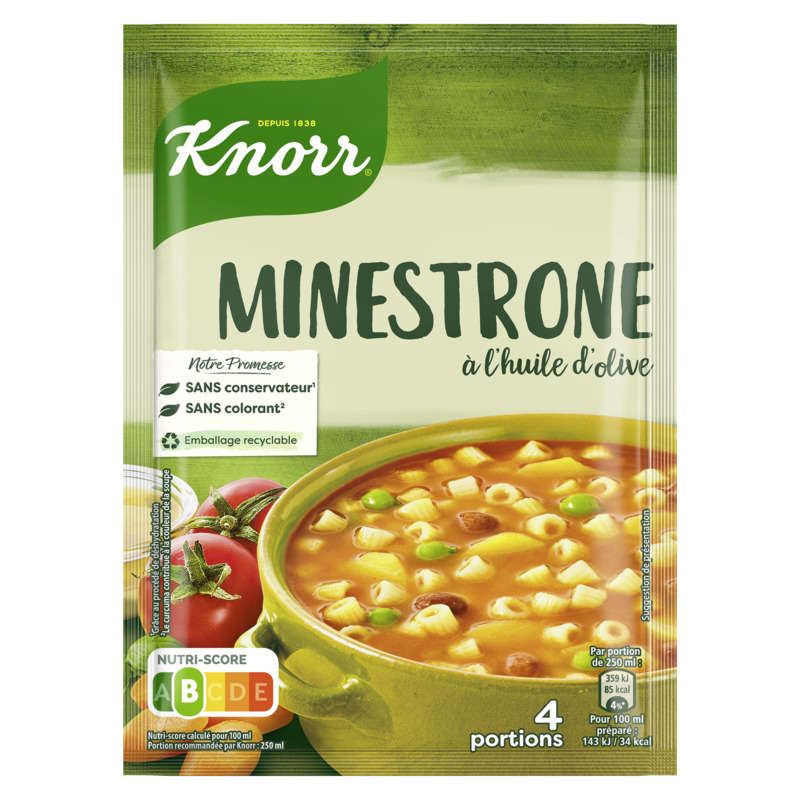 Knorr Minestrone Soup with Olive Oil 4 Servings 104g