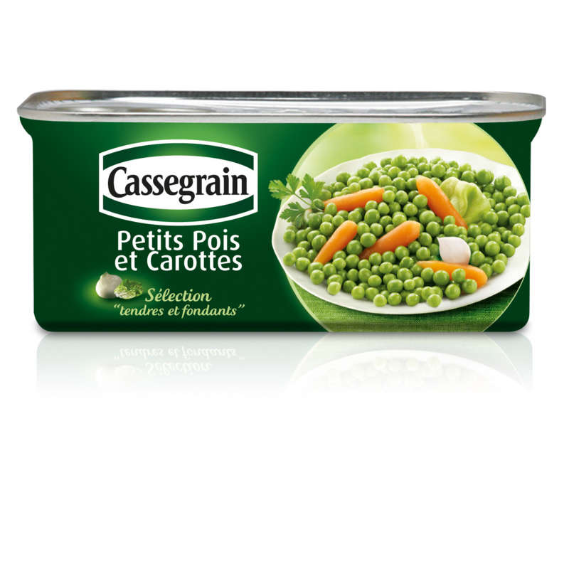 Cassegrain Petits Pois & Carottes Sélection Tendres et Fondants 130g