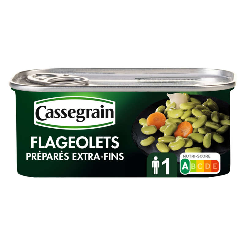 Cassegrain Extra-Fine Flageolets Onions and Carrots 130g