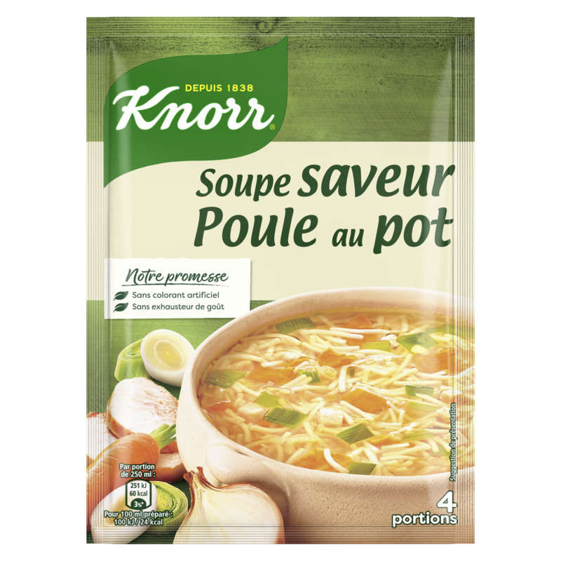 Knorr Soupe Poule au Pot aux Petits Légumes 4 Portions 72g