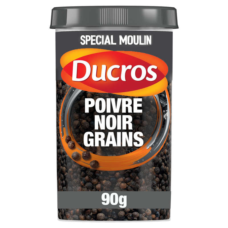 Ducros Black Pepper Grains Strength 6, 90G