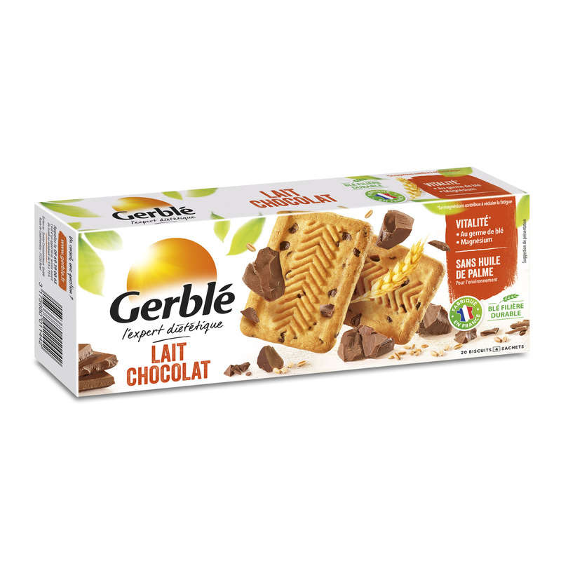 Gerblé Biscuit lait chocolat au germe de blé 230g