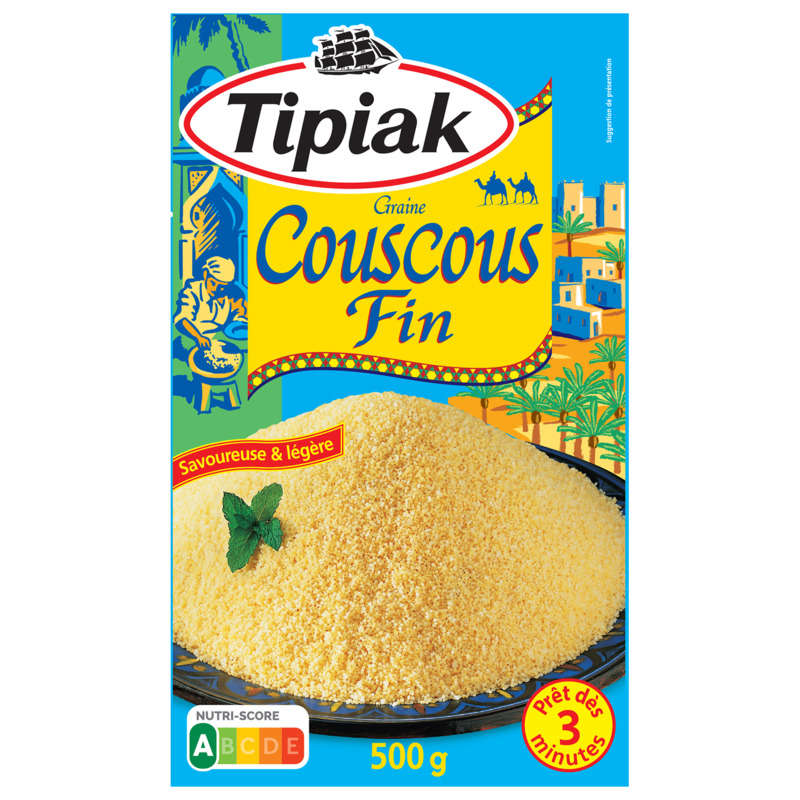 Tipiak Fine Couscous Grain Ready In 3Min 500G