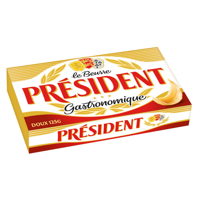 President Soft Gastronomic Butter 125g block