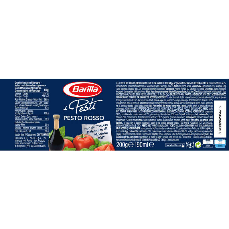 Barilla Pesto Rosso Sauce 200g