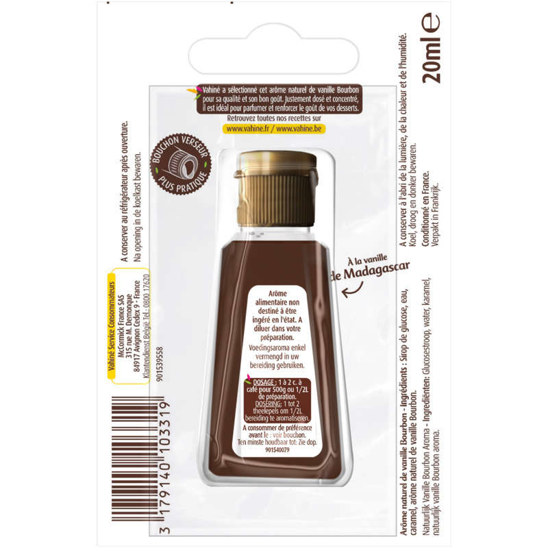 Vanille arôme naturel liquide 20ml