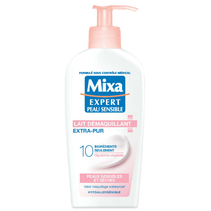 Mixa Lait Démaquillant Antidessèchement Peaux Sensibles 200ml