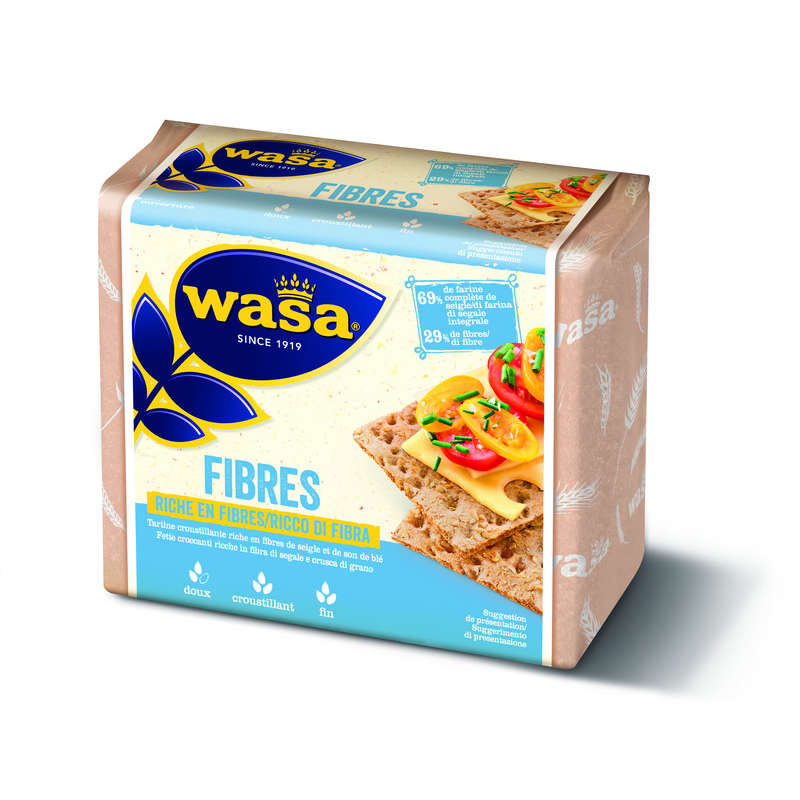 Wasa Biscottes Fibres de Seigle et Son de Blé 230g