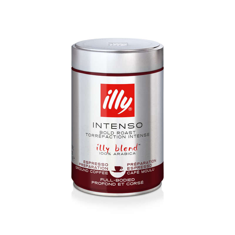 Illy Ground Coffee Intenso Deep & Full-bodied 100% Arabica 250G