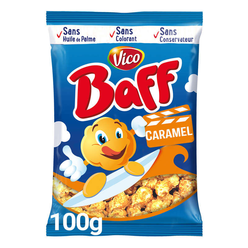 Baff Pop corn au caramel 100g