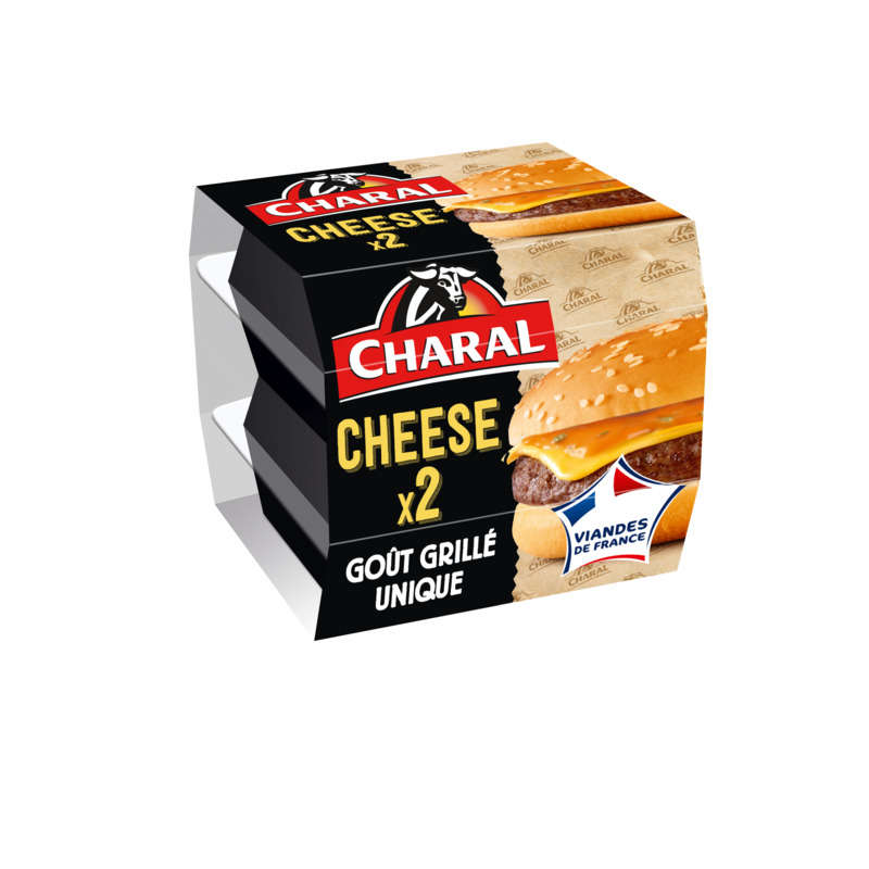 Charal original burger x2 Cheeseburgers 145g