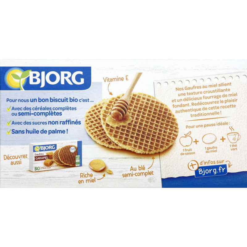 Bjorg Gaufres Miel Bio 175G