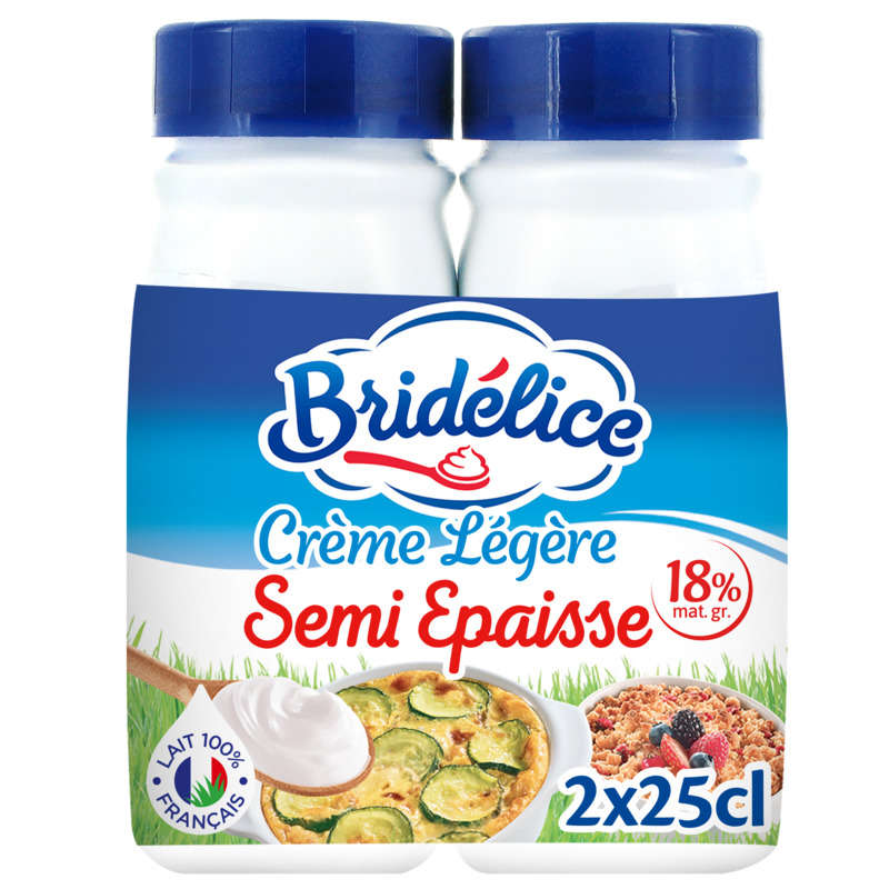 Bridélice Semi-Epaisse 18% Mat. Gr 2x25cl