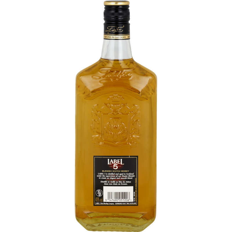 Label 5 Whisky Ecosse Blended 40% Vol. 70cl