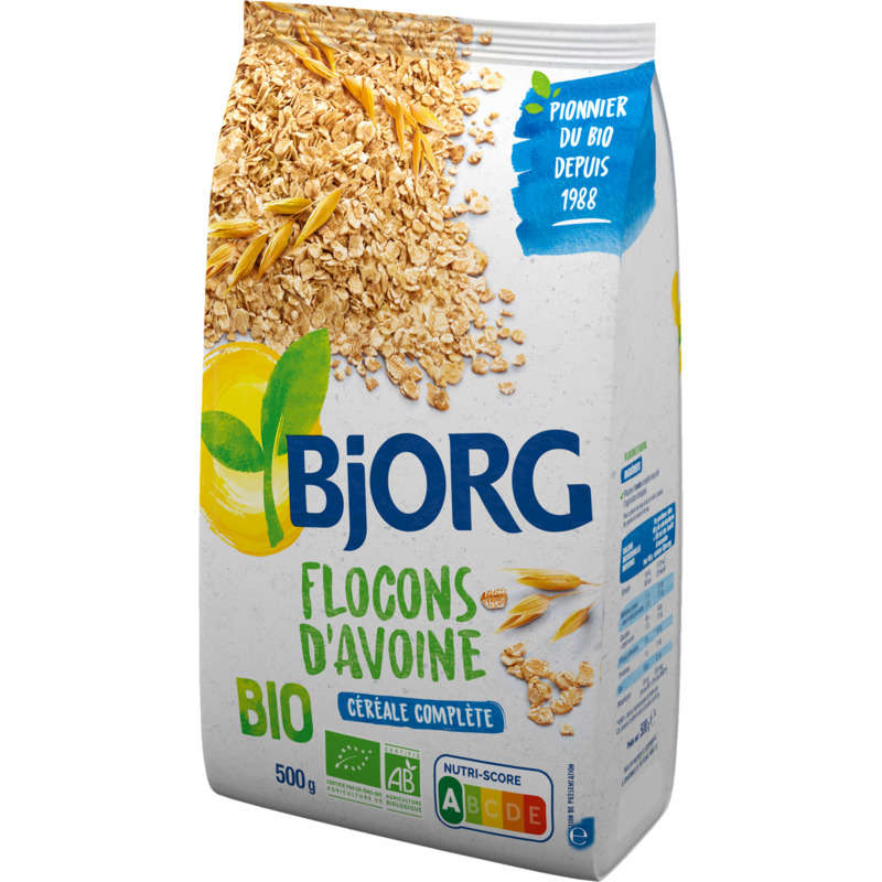 Bjorg Organic Whole Oat Flakes 500g