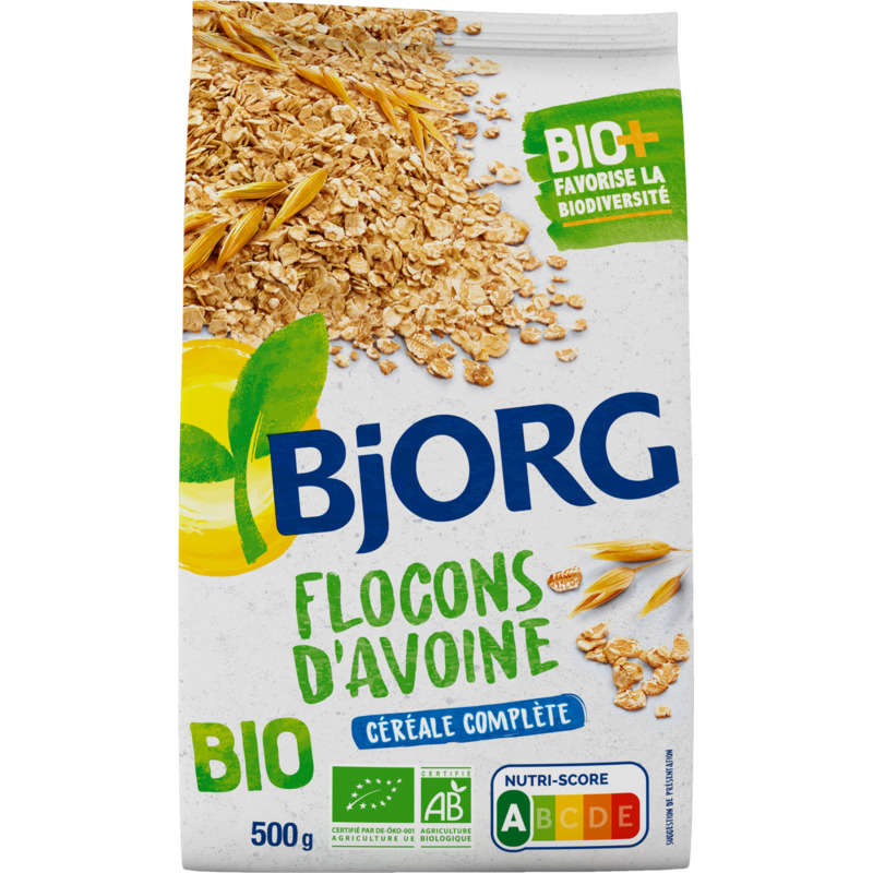 Bjorg Flocons d'Avoine Complète Bio 500g