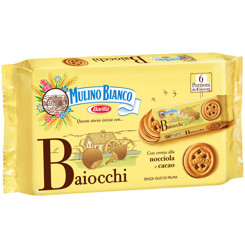 Mulino Bianco Biscuits Fourrés Crèmes De Cacao Et Noisette 336G