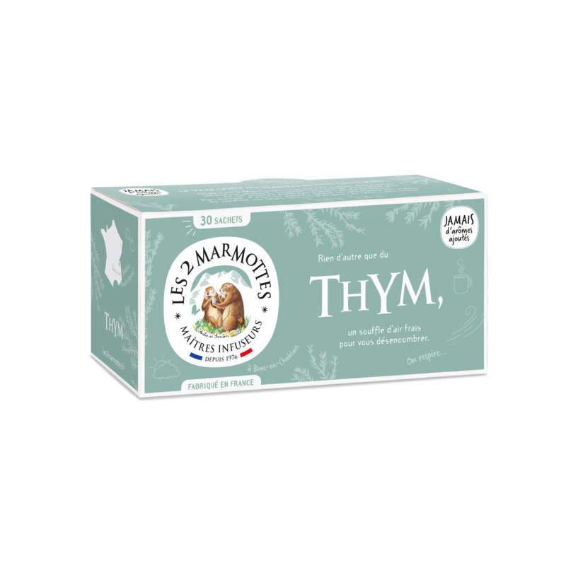 Les 2 Marmottes Thyme Infusion 30 Sachets 35g