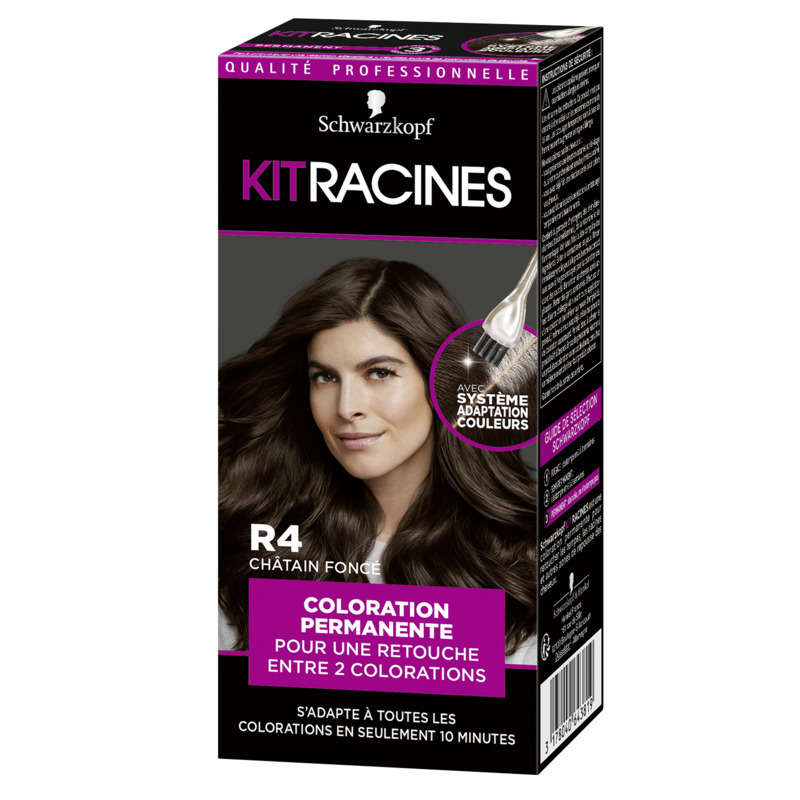 Schwarzkopf Kit racines, nuances de châtain foncé 22ml