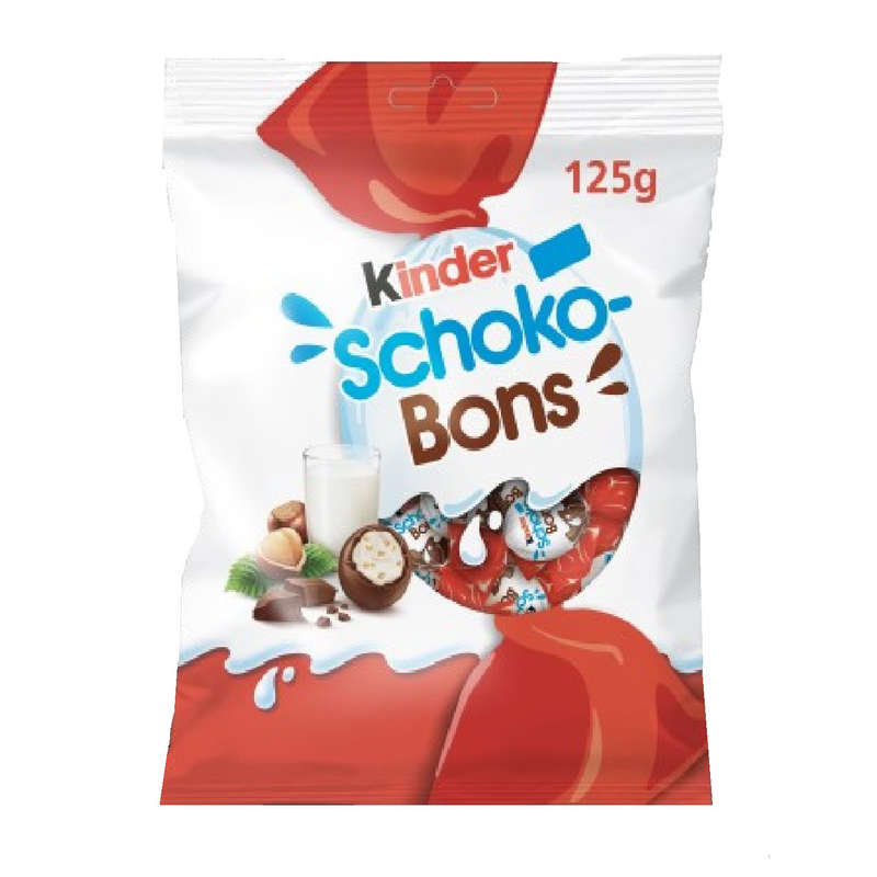 Kinder Schokobons Bonbons De Chocolat Au Lait Et À La Noisette 125G