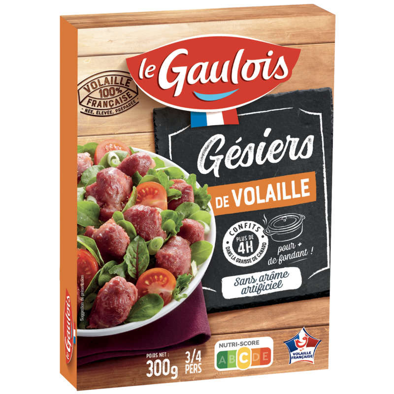 Le Gaulois Gésiers De Volaille Confits 300G