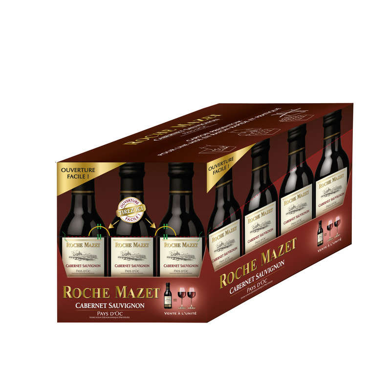 Roche Mazet Cabernet Sauvignon, Vin Rouge De Pays D'Oc, Cuvée Spéciale, 12,5% Vol. 25cl