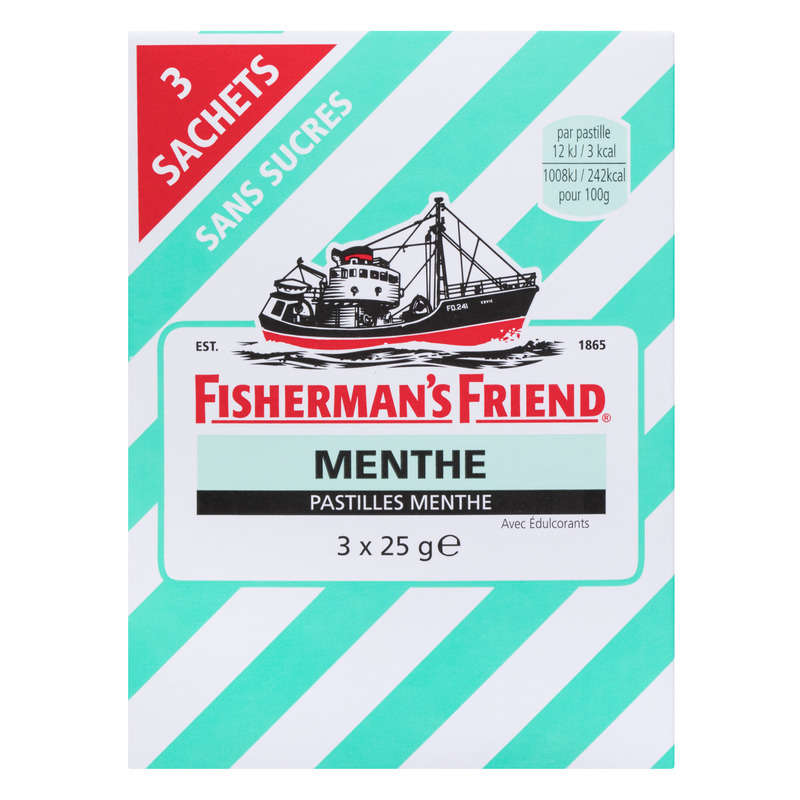 Fisherman's Friend Pastilles Menthe 3x25g