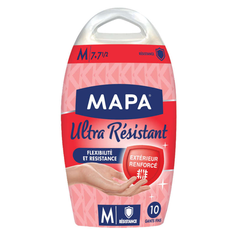 Mapa Thin Gloves Reinforced Protection, Size M 10 x