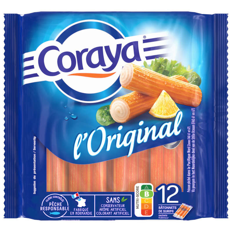 Coraya l'Original Bâtonnets de Surimi 180g