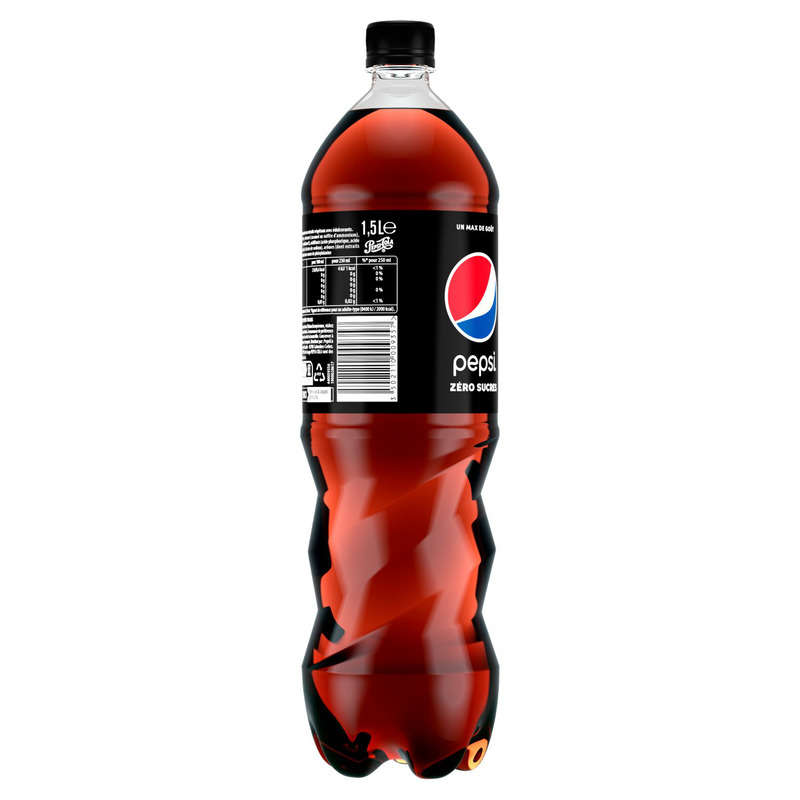 Pepsi Zéro Boisson Gazeuse Cola La Bouteille de 1,5L