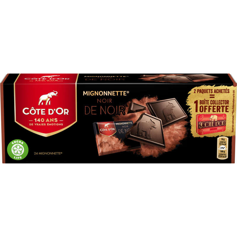 Côte d'Or Mignonnettes Tablette Chocolat Noir 24x10g