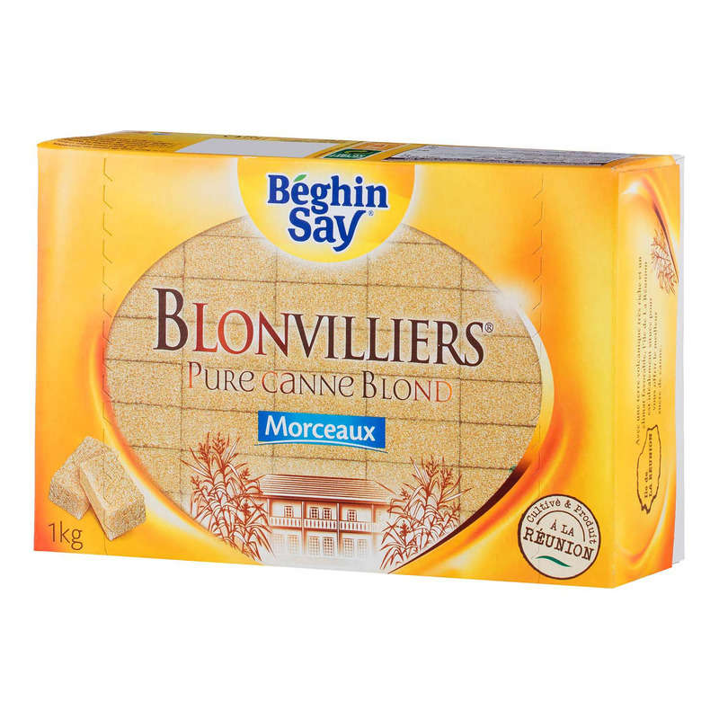 Blonvilliers Sucre Roux De Canne En Morceaux Le Pack De 1Kg