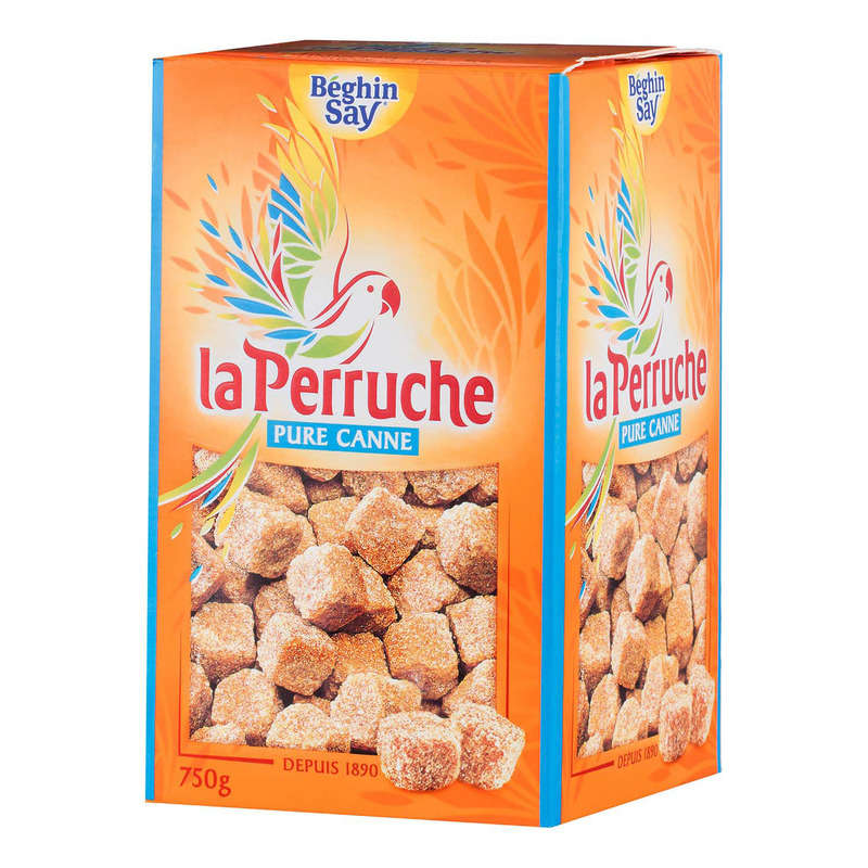 La Perruche Sucre De Canne En Morceaux La Boîte De 750G